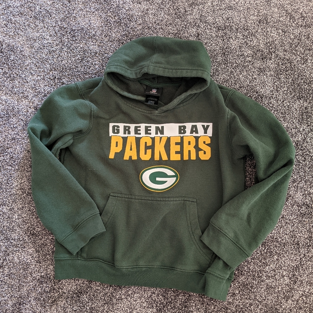 Kids size 8 Green Bay Packers hoodie vguc